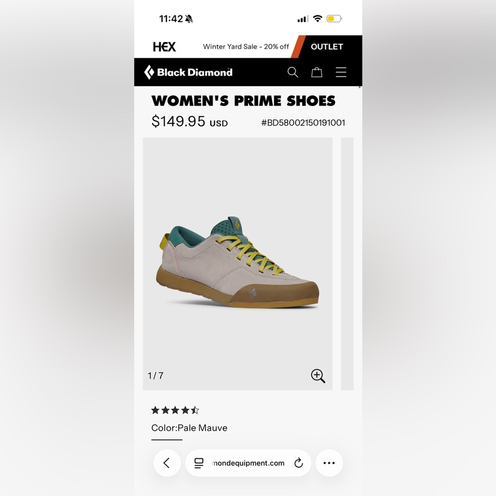Black Diamond Prime Shoe